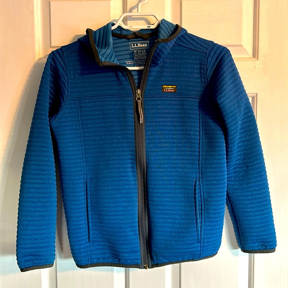 LL Bean hoodie- kids M/10-12